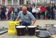 VIDEO: बाल्टी और किचन के समान से ड्रम बजाते देखिये