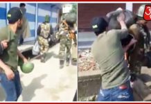 VIDEO: INDIAN ARMY के जवान पर उठाया हाथ तो उसे मारा बुरी तरह