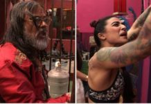 बिग बॉस के स्वामी जी की हुई पिटाई और उतर गए उनके नकली बाल big boss swami om maharaj