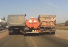 VIDEO: ड्राइवर के शराब पीकर चलाने से ट्रक पलटा