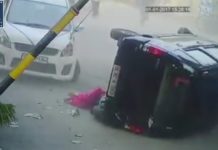 VIDEO : ऐसा एक्सीडेंट आपने आज तक नहीं देखा होगा || देखिये ये वीडियो