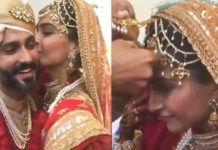 सोनम कपूर ने किया सब के सामने अपने पति को KISS