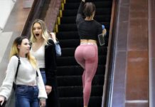 इस लड़की ने की सारी हदे पार मॉल में ही शुरू हो गयी वर्कआउट करने