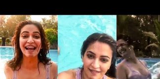 बिकिनी पहन नहाती नज़र आई क्रिती खरबंदा, वीडियो हुआ वायरल