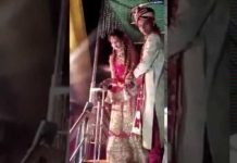 दूल्हे ने स्टेज पर पटका दुल्हन को, देखें फनी वीडियो