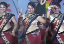 शादी में इस भाभी जी ने लगाए हॉट ठुमके, देखें वीडियो