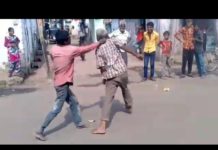 नशे में बुजुर्ग आदमी ने दिखाए एक्शन, ब्रुसली को करा फ़ैल