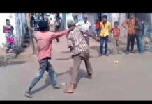 नशे में बुजुर्ग आदमी ने दिखाई एक्शन फिल्म, एक आदमी को मारा