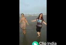दो लड़कियों ने समुन्द्र किनारे करा बेहद हॉट डांस, देखें वीडियो