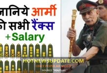 जानिए आर्मी की सभी रैंक्स के बारे में | Army Ranks in India & Salary