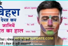 इस तरह अपना चहरा देखकर जाने अपने सेहत का हाल