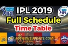 IPL 2019 | Match Schedule &Time Table