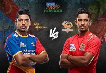 Pro Kabaddi 2019 Highlights: UP Yoddha vs Gujarat Fortune Giants .