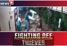 तमिलनाडु में बुजुर्ग दंपत्ति ने लुटेरों को कुर्सी से पीटकर भगाया ।