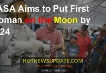NASA ने 2024 तक चन्द्रमा पर औरत को भेजने का निश्चय किया ।