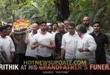 Hrithik Roshan at Funeral of His Grandfather J Om Prakash ।