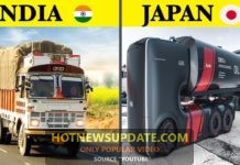 जापान में ट्रक बिना ड्राइवर के चलते है। ये Truck नहीं जहाज़ है।