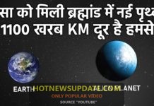 नासा को मिली ब्रह्मांड में नई पृथ्वी, 1100 खरब KM है दूर।