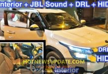 kia Seltos Cheapest Update JBL sound DRL HID seat Cover।