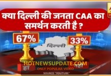 Survey: क्या दिल्ली की जनता CAA का समर्थन करती है ? देखिए नतीजे।
