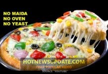 बिना मैदा बिना ओवन के बनाया बाजार जैसा Tasty Pizza।बार बार खाने का मन करेगा।