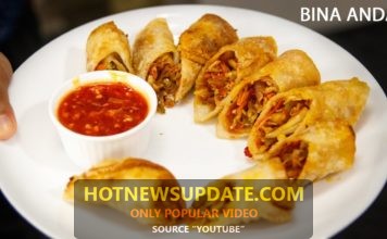 Vegetarian spring rolls recipe at home in hindi।