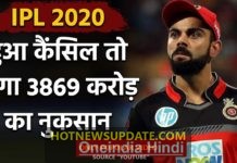 अगर आईपीएल 2021 नहीं हुआ तो इतने पैसो का होगा नुकसान।