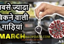 Best selling cars march 2020।