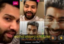रोहित शर्मा और जसप्रीत बुमराह की इंस्टाग्राम पर लाइव चैट।